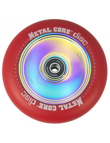 RUEDA METALCORE© DISC 100MM - ROJO FLUORESCENTE 1362