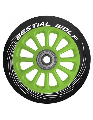 RUEDA BESTIAL WOLF PILOT NEGRO/VERDE 100MM1409