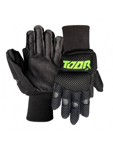 GUANTES TOOR LINE AIR NEGRO VERDE FLÚOR INFANTIL1865