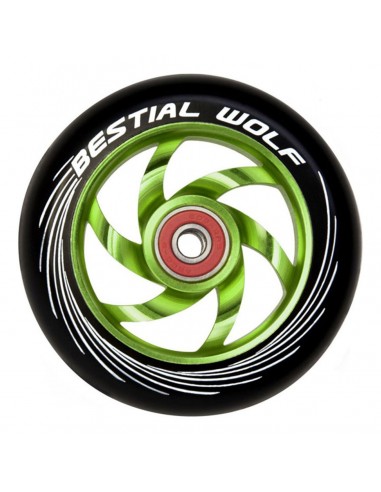 BESTIAL WOLF TWISTER GREEN 110MM WHEEL