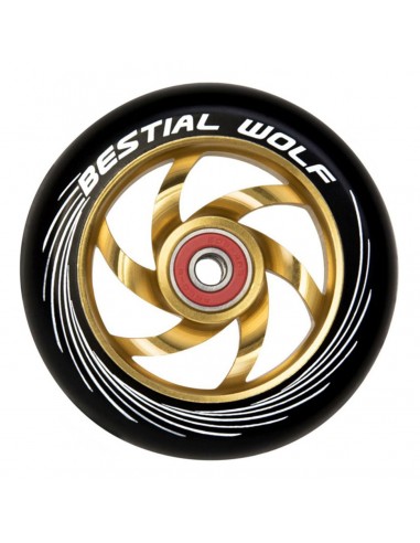 BESTIAL WOLF TWISTER YELLOW 110MM WHEEL