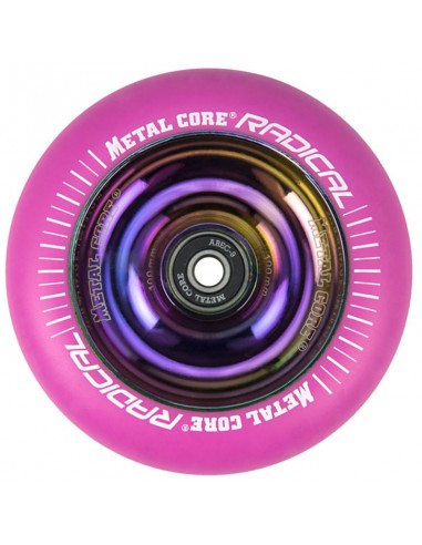 RUEDA METALCORE© 100MM - ROSA / RAINBOW FLUORESCENTE652