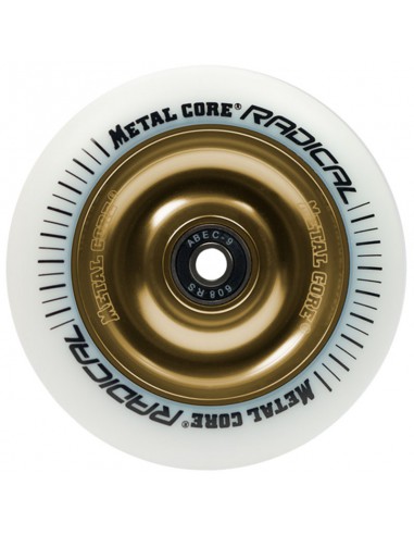 RUEDA METALCORE© 110MM - BLANCO / DORADO 673