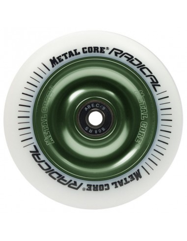 RUEDA METALCORE© 110MM - BLANCO / VERDE 677