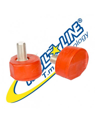 PAR FRENOS ROLL-LINE HOCKEY ROJO787