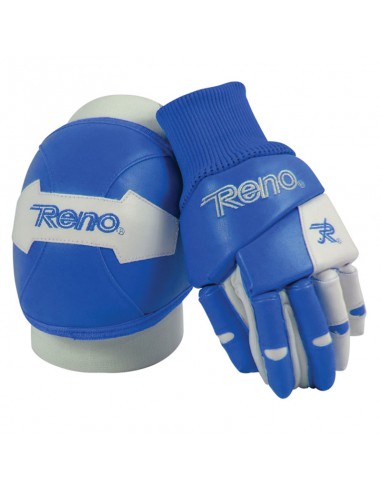 KIT RENO GUANTES + RODILLERAS AZUL ROYAL-BLANCO-AL1019